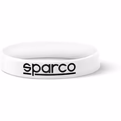 Sparco Bracelet Blanc Silicone 9 cm (Taille unique) (10 Unités)