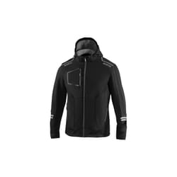Veste softshell de travail Sparco DC Tech noir/gris fonce' Taille. Inserts de renfort M et bandes re'fle'chissantes avec capuche amovible Nero +