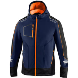 Sparco - 02412BMAF3 Veste de travail soft-shell York bleu/orange xl