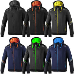 Sweat de travail Sparco Colorado Tech Hooded Full Zip 02414 - L - Bleu