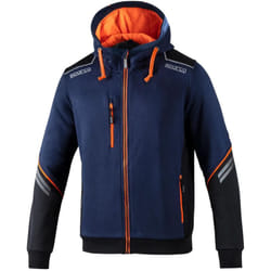 Sparco - 02414BMAF Sweat-shirt de travail à capuche Tech Full Zip Colorado Bleu xl