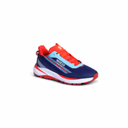 Baskets Sparco light S-Run Martini Racing N.43 Bleu Marine/Rouge en mesh respirant avec inserts re'fle'chissants avec imprime ...
