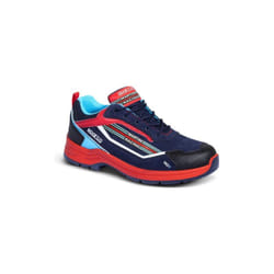 Sparco - Chaussures de se'curite' Indy Sanremo S3 avec livre'e Martini Racing N.39 en cuir sue'de' hydrofuge souples et le'ge'res Blu marine/Rosso 39