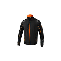 Sparco - Veste coupe-vent le'ge're tech taille Austin. l noir/orange fluo avec inserts de renfort et bandes re'fle'chissantes zip e'tanche Nero +