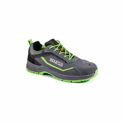 Chaussures de travail de se'curite' Sparco chaussures de se'curite' Indy Felix S1PS N.42 Gris/Vert Fluo en cuir sue'de' perfo ...
