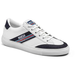 Sparco - 0012B3MR Chaussure Sneaker S-Time Martini Racing Eco-Cuir Unisexe Blanc 41