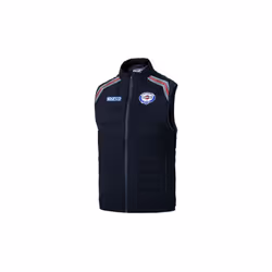 Gilet a' cadre Martini Racing en tissu technique avec rembourrage Blu Marine en nylon Livre'es TG.M Martini Racing et logos b ...