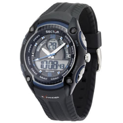 Sector R3251574003 montre Montre bracelet Mâle Quartz Noir, Bleu