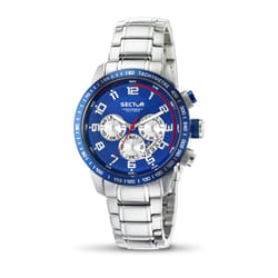 Sector R3273975001 montre Montre bracelet Mâle Quartz Bleu, Acier inoxydable