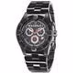 Montre - Maserati - Meccanica - Cuir Noir - Étanchéité 10 ATM - Style Chic