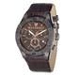 Montre - Maserati - Meccanica - Cuir Marron - Étanchéité 10 ATM - Style Chic