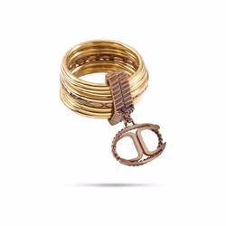 Bague - Just Cavalli - SCHX23014 - Acier - Doré - 1719 mm