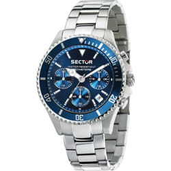 Sector 230 Montre bracelet Mâle Quartz Bleu, Argent