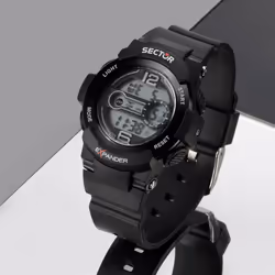 Sector EX-16 Montre bracelet Unisexe Noir