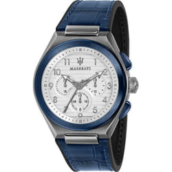 Montre - MASERATI - R8871639001 - Cuir bleu - Acier inoxydable - Analogique