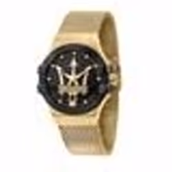 Montre Maserati homme R8853108006 logo Potenza acier inoxydable or ceinture de maille Milan