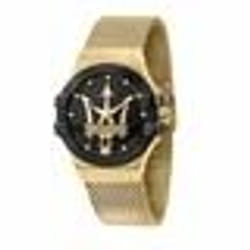 Montre Maserati homme R8853108006 logo Potenza acier inoxydable or ceinture de maille Milan