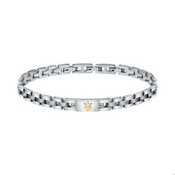 Bracelet pour Homme - MASERATI - Acier Bicolore - Argenté