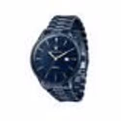 Montre Homme - MASERATI - Métal Bleu - Energie solaire - Verre minéral - Analogique