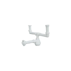 Lira - Siphon type « m » pour éviers inox 2 voies sans vidange (marque )