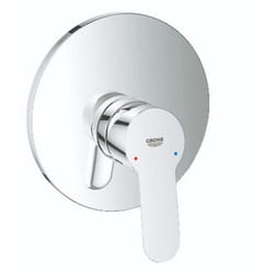Grohe - Mitigeur de douche encastre' Bauedge en laiton chrome', rosace 163 mm avec limiteur de de'bit re'glable, cartouche 46 mm