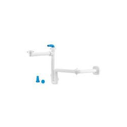 Lira - Siphon peu encombrant pour lavabo décalé