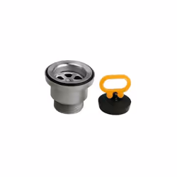 Drain pour éviers en acier inoxydable avec diamètre troué. 60 - sans débordement - sortie 1 » 1/2. (dianflex)