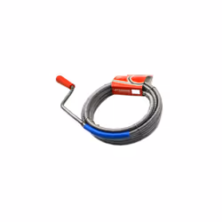 Nettoyeur de drains en spirale avec manivelle Le nettoyeur de canalisations en spirale est l'outil idéal pour déboucher les c ...