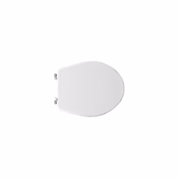 Abattant WC pour toilettes Faleri Mascalzone 40-46 x 35,2 cm abattant WC blanc avec charnie'res re'glables et sie'ge en bois