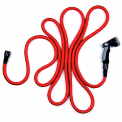 Tuyau d'arrosage extensible anti-n ud et anti-torsion en bambou 2,5-7,5 m rouge avec raccords et pistolet 7 jets soft touch l ...