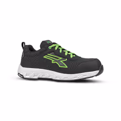 U-Power Mitch ESD, Unisexe, Adulte, Chaussures de sport de sécurité, Noir, Vert, Blanc, Fermeture par lacet, EVA Éthylène-acé ...