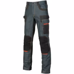 Avec tissu stretch et empiècements en Cordura®. 2 grandes poches à tiroirs Poche pour la monnaie Poche latérale pour outils P ...