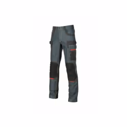 Le pantalon de travail Platinum Buttom EX069RJ de U-Power est fabriqué en tissu denim extensible avec des inserts en Cordura. ...