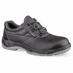 Chaussure de sécurité basse. Tige en cuir hydrofuge, finition grainée. Coloris noir. Doublure 3D.LINING® en matériau 3 couche ...