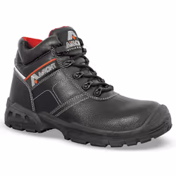 Chaussure de sécurité montante, de type trekking avec système de délaçage rapide (RS). Remontée en PU sur l’avant-pied . Tige ...