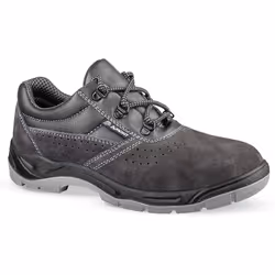 Chaussure de sécurité basse. Tige en cuir velours perforé. Coloris gris plomb. Doublure 3D.LINING® en matériau 3 couches pour ...