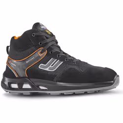 Chaussure de sécurité montante de type urban sport conçue avec une technologie anti-fatigue, coloris noir. Doublure de tige r ...