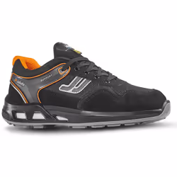 Chaussure de sécurité basse de type urban sport conçue avec une technologie anti-fatigue, coloris noir. Doublure de tige resp ...