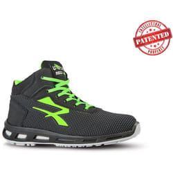 U-power - Chaussures de sécurité hautes hard esd S3 ci src - Noir/Vert 43