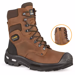 Chaussure de sécurité montante de style outdoor, conçue avec une technologie anti-fatigue et adaptée au secteur du bâtiment.  ...