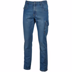 Jean de travail extensible à poches JAM - Bleu Denim M - FR (42) - EU (48)