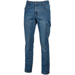 U-power - Jean de travail extensible à poches jam - Bleu Denim m - fr (42) - eu (48)