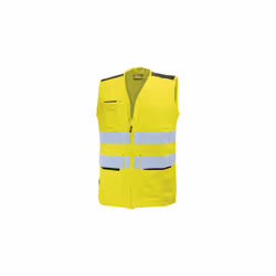 Ce gilet sans manches de sécurité se porte en dernière couche de votre équipement de protection individuelle. Sa couleur jaun ...