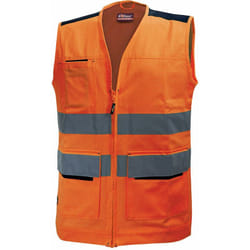 U-power - Gilet de travail sans manches haute visibilité smart - Orange Fluo 3XL