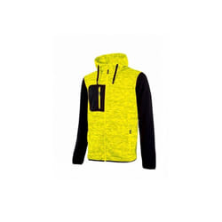 U-power - Sweat-Shirt De Travail Rainbow Avec Fermeture Éclair Intérieure En Polaire Douce, Jaune l