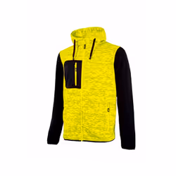 U-Power Rainbow, Veste, Unisexe, Noir, Jaune, 2XL, 3 pochettes, Fermeture à glissière