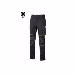 Pantalon de travail Stretch multipoches ATOM - Noir S - FR (38/40) - EU (44/46)