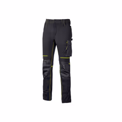U-Power Style Atom, Homme, Noir, Vert, 2XL, 12 pochettes, Bouton de vêtement, Fermeture à glissière, Nylon