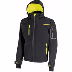 Veste de travail softshell doublé micro polaire SPACE - Noir S