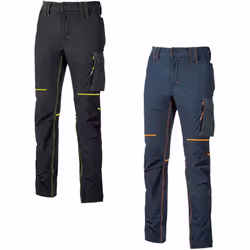 Le pantalon de travail World FU189BC U-Power est un pantalon de travail confortable et ajusté en tissu U-4 (U-Power 4 way str ...